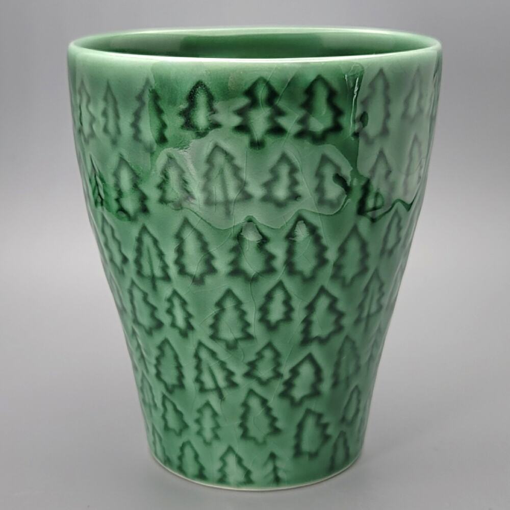 Starbucks 2008 Green Christmas Trees Coffee Mug 11 oz by Design House Stockholm - Picture 3 of 10